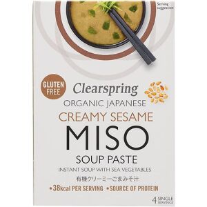 Clearspring Organic Japanese Creamy Sesame Instant Miso Soup - Soup Clearspring Organic Japanese Creamy Sesame Instant Miso Soup - Soup