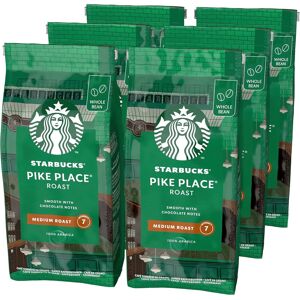 Starbucks Pike Place Roast, Medium Roast, Whole Bean Coffee 200g (Pack Of 6) Starbucks Pike Place Roast, Medium Roast, Whole Bean Coffee 200g (Pack Of 6)