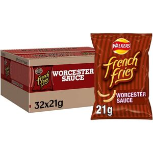 Walkers French Fries Worcester Sauce Snacks Crisps 21g 21 G (Pack Of 32) Walkers French Fries Worcester Sauce Snacks Crisps 21g 21 G (Pack Of 32)