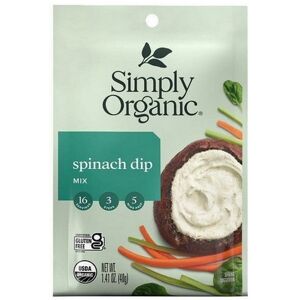 Simply Organic Organic Spinach Dip Mix 1.41 Oz (Case Of 12)(Discontinu Simply Organic Organic Spinach Dip Mix 1.41 Oz (Case Of 12)(Discontinu