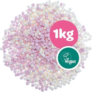 Freedom Confectionery Freedom Vegan 1kg Bag Vanilla Mini Pink & White Mini Marshmallows - Vegan Marsh Freedom Confectionery Freedom Vegan 1kg Bag Vanilla Mini Pink & White Mini Marshmallows - Vegan Marsh