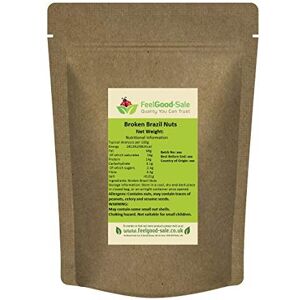 Feelgood-Sale 1kg Brazil Nuts Halves/broken - Fresh & Crispy 100% Raw Broken Brazils Natural Feelgood-Sale 1kg Brazil Nuts Halves/broken - Fresh & Crispy 100% Raw Broken Brazils Natural