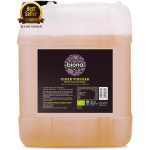 Biona Organic Apple Cider Vinegar 5% Acidity Raw Unfiltered Unpasteurised 5/10l Biona Organic Apple Cider Vinegar 5% Acidity Raw Unfiltered Unpasteurised 5/10l