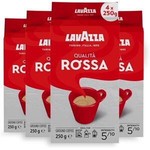 Lavazza Qualità Rossa Ground Coffee, Medium Roast, 250 G Each, 4-Pack Lavazza Qualità Rossa Ground Coffee, Medium Roast, 250 G Each, 4-Pack