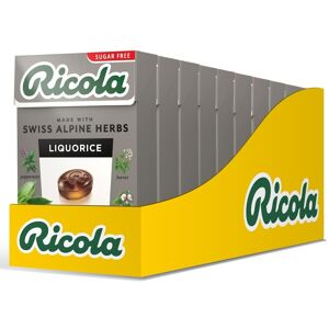Ricola Liquorice Sugar Free Swiss Herbal Sweets, Herb Drops, Sweet Box 45g - ... Ricola Liquorice Sugar Free Swiss Herbal Sweets, Herb Drops, Sweet Box 45g - ...