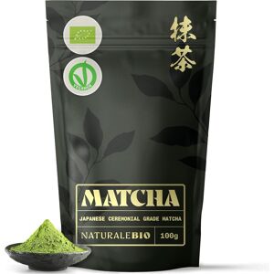 Naturalebio Matcha Green Tea Powder. Ceremonial Grade Organic, 100g. From Uji, Kyoto For Tra Naturalebio Matcha Green Tea Powder. Ceremonial Grade Organic, 100g. From Uji, Kyoto For Tra
