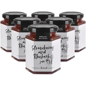 Hawkshead Relish Company Hawkshead Strawberry & Rhubarb Jam 6 X 220g - Vegan, Gluten-Free, Fruity & Sweet Hawkshead Relish Company Hawkshead Strawberry & Rhubarb Jam 6 X 220g - Vegan, Gluten-Free, Fruity & Sweet