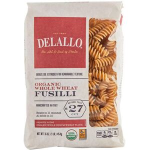 Delallo Organic Whole Wheat Pasta Fusilli No 27 - Pasta Delallo Organic Whole Wheat Pasta Fusilli No 27 - Pasta