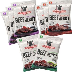 Viking Bites Beef Jerky Mixed Box 400g (8x50g) – 3x Barbecue, 3x Teriyaki, 2x Viking Bites Beef Jerky Mixed Box 400g (8x50g) – 3x Barbecue, 3x Teriyaki, 2x