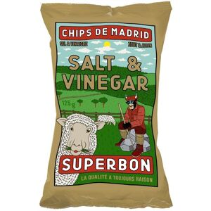 Superbon Chips Salt & Vinegar 14x125g Crispy Potato Snacks Superbon Chips Salt & Vinegar 14x125g Crispy Potato Snacks