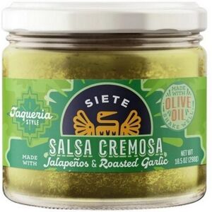Siete Taqueria Style Salsa Cremosa Jalapenos And Roasted Garl Siete Taqueria Style Salsa Cremosa Jalapenos And Roasted Garl