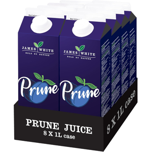 James White Drinks James White All Natural Prune Juice 1l - Vegan, No Added Sugar (8 Pack) James White Drinks James White All Natural Prune Juice 1l - Vegan, No Added Sugar (8 Pack)