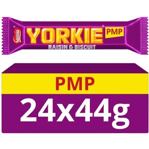 Yorkie Raisin & Biscuit Milk Chocolate Bar 44g (Pack Of 24) Yorkie Raisin & Biscuit Milk Chocolate Bar 44g (Pack Of 24)