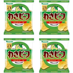 Japanese Snack Potato Chips Wasabi Beef Soy Sauce Garlic Hot Spicy Yamayoshi 50g Japanese Snack Potato Chips Wasabi Beef Soy Sauce Garlic Hot Spicy Yamayoshi 50g