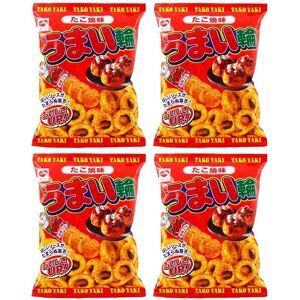Japanese Snack Umaiwa Ring Chips Takoyaki Sauce Corn Puffed Umaibo Riska 75g Japanese Snack Umaiwa Ring Chips Takoyaki Sauce Corn Puffed Umaibo Riska 75g