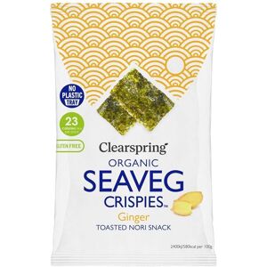 Clearspring Organic Seaveg Crispies - Ginger 4g (Trayless) - 20 Pack Clearspring Organic Seaveg Crispies - Ginger 4g (Trayless) - 20 Pack