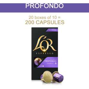 L'OR Espresso Lungo Profondo Intensity 8 - Coffee Capsules L'OR Espresso Lungo Profondo Intensity 8 - Coffee Capsules