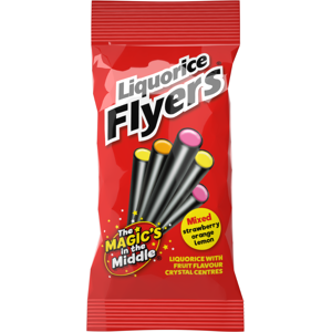Liquorice Flyers Pack 75g - 12 X 75g Packs Liquorice Flyers Pack 75g - 12 X 75g Packs