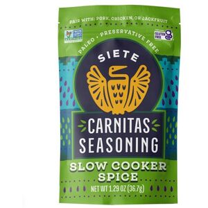 Siete Carnitas Seasoning Slow Cooker Spice 1.29 Oz (Case Of 1 Siete Carnitas Seasoning Slow Cooker Spice 1.29 Oz (Case Of 1