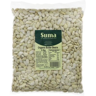Suma Bagged Down - Organic Suma Organic Butter Beans 3 Kg Suma Bagged Down - Organic Suma Organic Butter Beans 3 Kg
