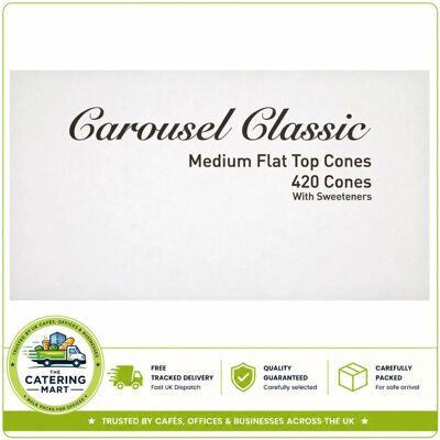 Carousel Classic 420 Medium Flat Top Cones Wholesale Ice Cream Cones Carousel Classic 420 Medium Flat Top Cones Wholesale Ice Cream Cones