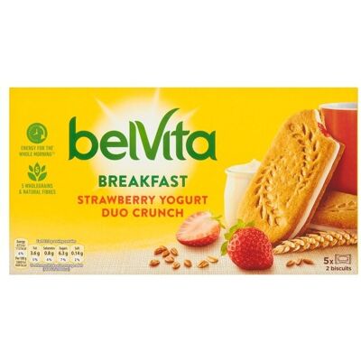 Belvita Breakfast Biscuits Strawberry & Yogurt (5x50g) - 10 Pack Belvita Breakfast Biscuits Strawberry & Yogurt (5x50g) - 10 Pack