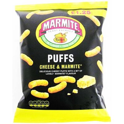 Golden Wonder Marmite And Cheese Puffs 18 X 60g Bags Price Marked £1.25 Golden Wonder Marmite And Cheese Puffs 18 X 60g Bags Price Marked £1.25