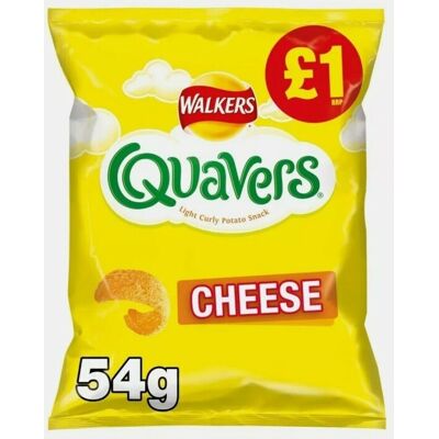 Walkers Quavers Cheese £1.25 54gm X 18 Pack Pmp £1.25 - Tracked Postage Walkers Quavers Cheese £1.25 54gm X 18 Pack Pmp £1.25 - Tracked Postage