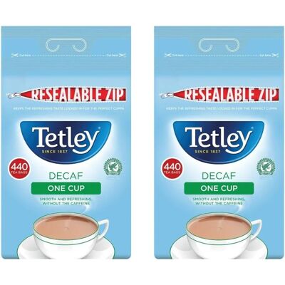 Tetley - One Cup Decaf - 440 Pack - Tea Bags Tetley - One Cup Decaf - 440 Pack - Tea Bags