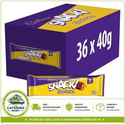 Cadbury Snack Shortcake Chocolate Biscuits 36 X 40g Wholesale Biscuits Cadbury Snack Shortcake Chocolate Biscuits 36 X 40g Wholesale Biscuits