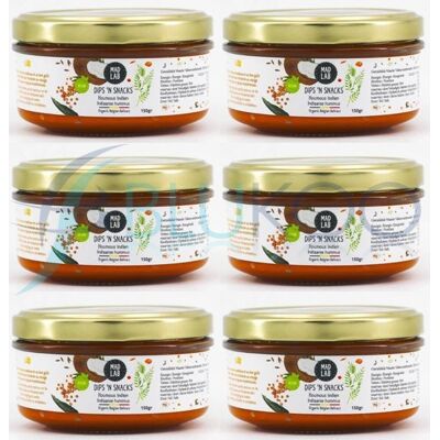 Mad Lab Indian Style Hummus Dip - Pack Of 6 (150g Each) Mad Lab Indian Style Hummus Dip - Pack Of 6 (150g Each)