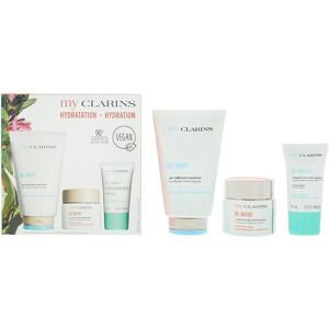 Clarins Hydration Cleansing Gel 125ml, Face Cream 50ml, Night Mask 15ml Gift Set Clarins Hydration Cleansing Gel 125ml, Face Cream 50ml, Night Mask 15ml Gift Set
