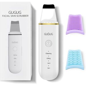 Gugug Facial Skin Scrubber, Ultrasonic Skin Spatula Face Blackhead Remover Scra Gugug Facial Skin Scrubber, Ultrasonic Skin Spatula Face Blackhead Remover Scra