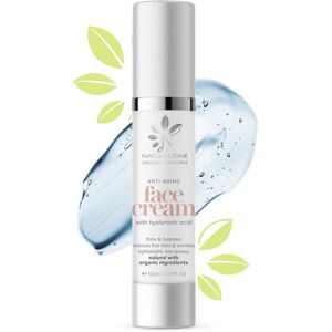 natural Tone Organic Skincare Anti-Aging Face Cream With Hyaluronic Acid, Day And Night Cream, Firms, Hydrate natural Tone Organic Skincare Anti-Aging Face Cream With Hyaluronic Acid, Day And Night Cream, Firms, Hydrate