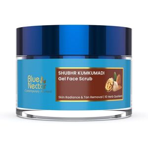 Blue Nectar Almond Oil And Walnut Gel Face Scrub For Deep Exfoliation Tan Remov Blue Nectar Almond Oil And Walnut Gel Face Scrub For Deep Exfoliation Tan Remov