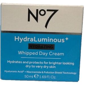 No7 Hydraluminous+ Hydrating Whipped Day Cream Dry To Very Dry Skin 50ml X3 No7 Hydraluminous+ Hydrating Whipped Day Cream Dry To Very Dry Skin 50ml X3