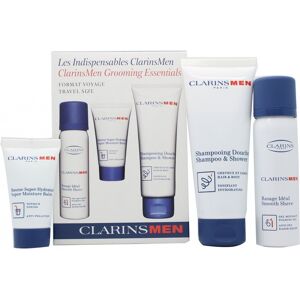 Clarins Men Gift Set 125ml Active Face Wash + 50ml Super Moisture Balm + 12ml Su Clarins Men Gift Set 125ml Active Face Wash + 50ml Super Moisture Balm + 12ml Su