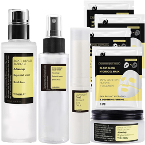 Dmq Snail Mucin Essence Set,8pcs Snail Mucin Face Serum,Anti Aging Skincare Set,8pcs Dmq Snail Mucin Essence Set,8pcs Snail Mucin Face Serum,Anti Aging Skincare Set,8pcs