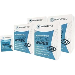 80 X Restoreyes Biodegradable Eyelid Wipes – Eco-Friendly, Gentle Cleansing F 80 X Restoreyes Biodegradable Eyelid Wipes – Eco-Friendly, Gentle Cleansing F