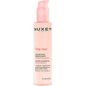 Nuxe Very Rose Delicate Cleansing Oil 150ml, Gentle Makeup Remover, With Rose O Nuxe Very Rose Delicate Cleansing Oil 150ml, Gentle Makeup Remover, With Rose O