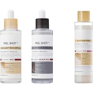 Chrisxpearl 3pc Peel Shot Glow Rice Ampoule Duo, Face Exfoliator Rice Toner Chrisxpearl 3pc Peel Shot Glow Rice Ampoule Duo, Face Exfoliator Rice Toner