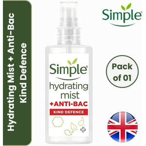 Simple Kind Defence Hydrating Mist Anti-Bac Face Spray For Sensitive Skin 125ml Simple Kind Defence Hydrating Mist Anti-Bac Face Spray For Sensitive Skin 125ml