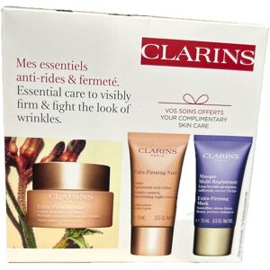 Clarins Extra-Firming Set- Night Cream, Day Cream 15ml Mask 15ml Radiant Visibly Clarins Extra-Firming Set- Night Cream, Day Cream 15ml Mask 15ml Radiant Visibly