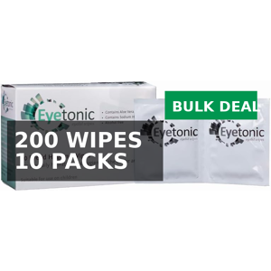 10 X Eyetonic Eyelid Cleansing Wipes - 200 Wipes. Bulk Deal, Expiry 30/04/2026 10 X Eyetonic Eyelid Cleansing Wipes - 200 Wipes. Bulk Deal, Expiry 30/04/2026