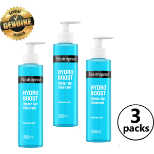 3x Neutrogena Hydro Boost Water Gel Cleanser Remove Make Up Hydration 200ml 3x Neutrogena Hydro Boost Water Gel Cleanser Remove Make Up Hydration 200ml