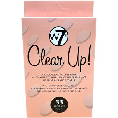 4 × W7 London Clear Up! Blemish Stickers - 33 Patches 4 × W7 London Clear Up! Blemish Stickers - 33 Patches