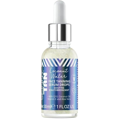 Skinny Tan Coconut Water Serum Tanning Drops - Fake Tan Face Serum With Youth Bo Skinny Tan Coconut Water Serum Tanning Drops - Fake Tan Face Serum With Youth Bo
