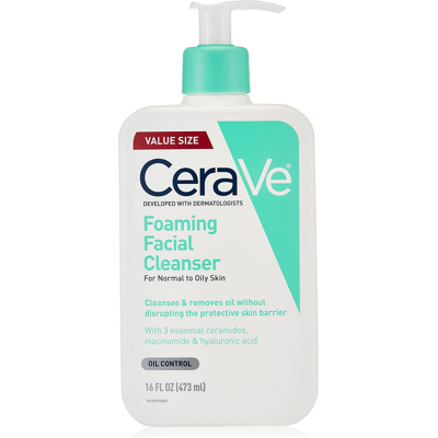 Cerave Foaming Cleanser 16 Oz For Daily Face Washing, Normal To Oily Skin Cerave Foaming Cleanser 16 Oz For Daily Face Washing, Normal To Oily Skin