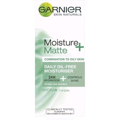 Garnier Moisture+ Matte Combination To Oily Oil Free Moisturiser 24h 50ml Garnier Moisture+ Matte Combination To Oily Oil Free Moisturiser 24h 50ml