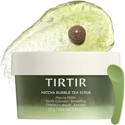 Tirtir Matcha Pdrn Bubble Tea Scrub Soft Low-Ph 6.6 Exfoliator, 5,000ppm Vega Tirtir Matcha Pdrn Bubble Tea Scrub Soft Low-Ph 6.6 Exfoliator, 5,000ppm Vega